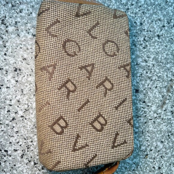 Authentic BVLGARI Logomania Brown Canvas Pouch - Picture 1 of 7